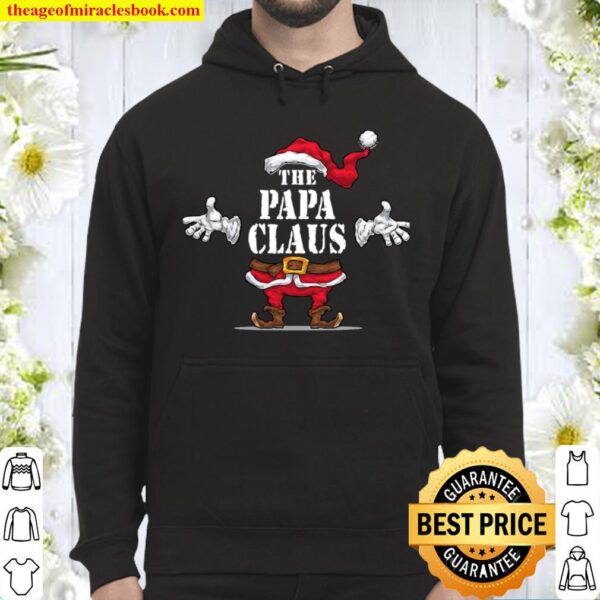 The Papa Claus Matching Family Group Christmas Party Pajama Hoodie