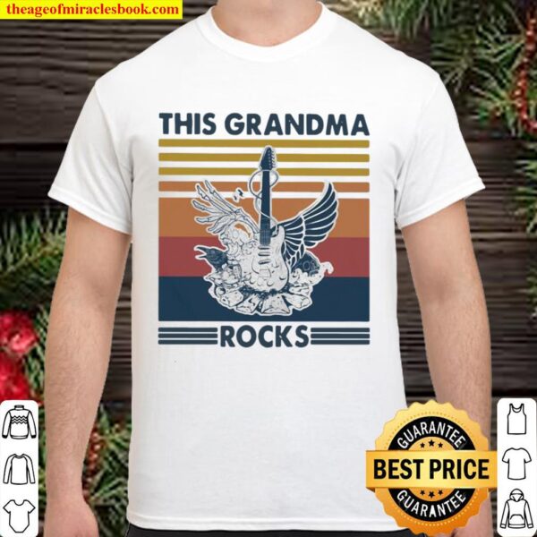 This Grandma Rocks Guitar Vintage ShirtThis Grandma Rocks Guitar Vinta Shirt