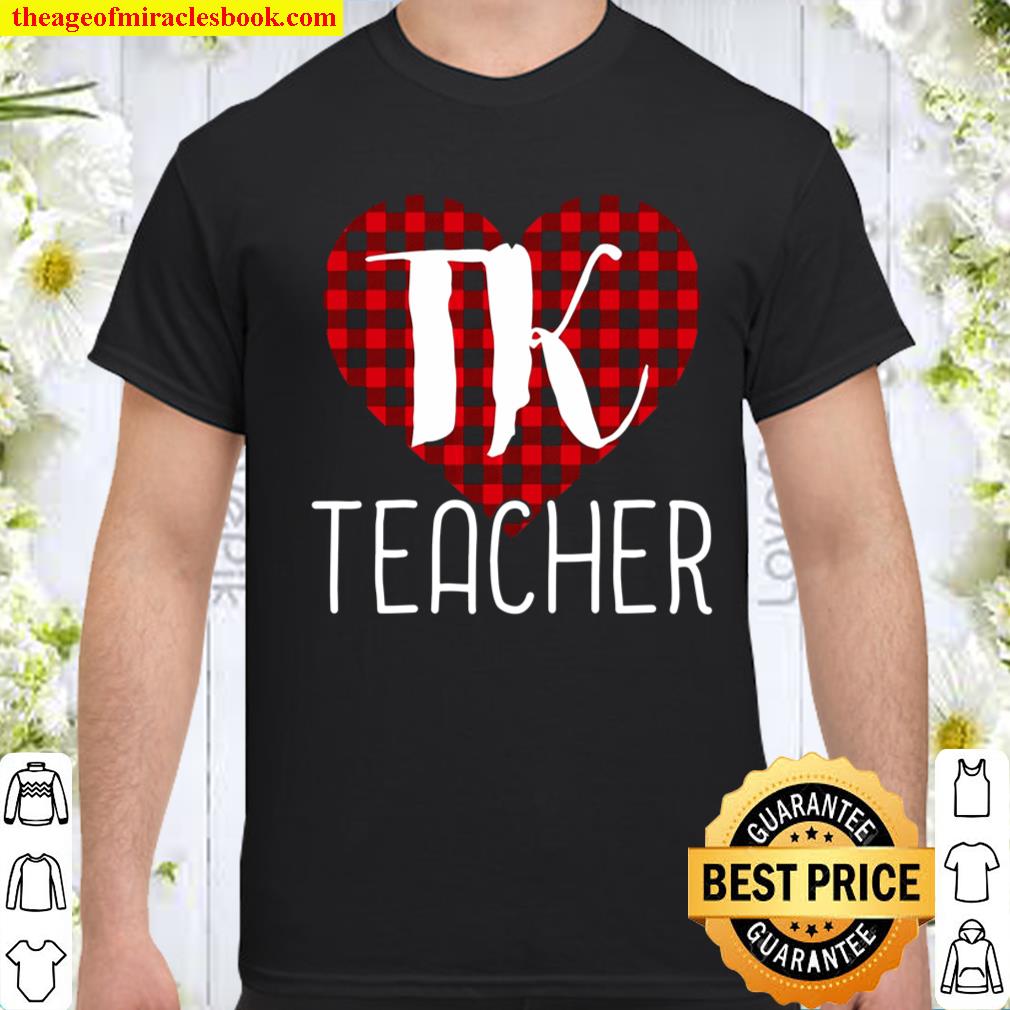Tk Teacher Valentine’s Day Buffalo Plaid Heart Tee Shirt