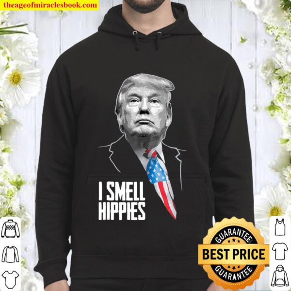 Trump I Smell Hippies – Funny Conservative Reagan Hoodie