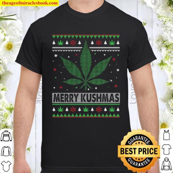 Ugly Christmas Marijuana Sweater – Merry Kushmas Christmas Shirt