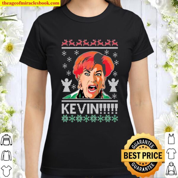 Ugly Christmas Sweater Home Alone Kevin! Unisex Classic Women T-Shirt