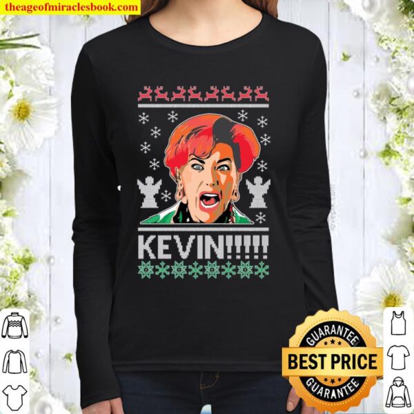 Ugly Christmas Sweater Home Alone Kevin! Unisex Women Long Sleeved