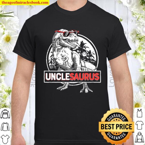 Unclesaurus T shirt T rex Uncle Saurus Dinosaur Men Boys Shirt