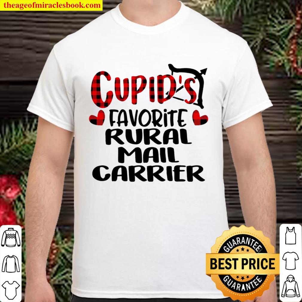 Valentines Cupid Favorite Rural Letter Carrier Buffalo Plaid Shirt