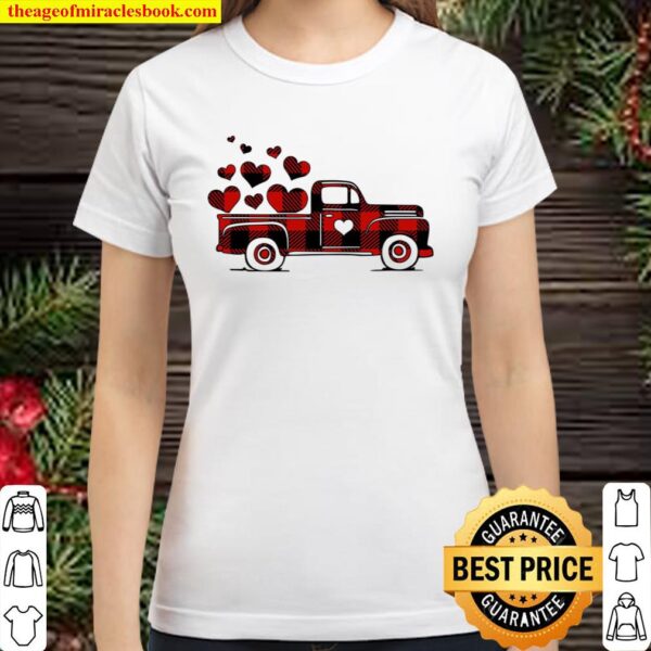 Valentines Truck With Heart, Truck With Heart, Valentines Day Shirt, C Classic Women T-Shirt
