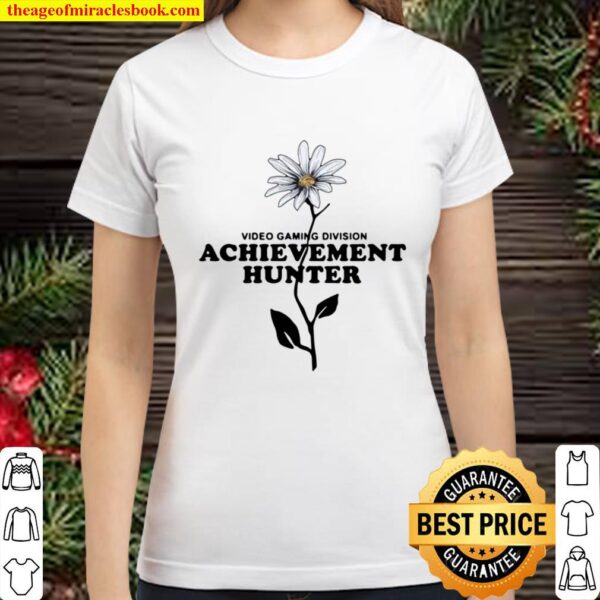 Video Gaming Division Achievement Hunter Flower Classic Women T-Shirt