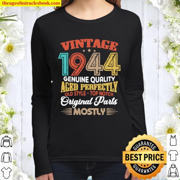 Vintage 1944 Genuine Quality Aged Perfectly Original Parts Mostly 76th Women Long Sleeved