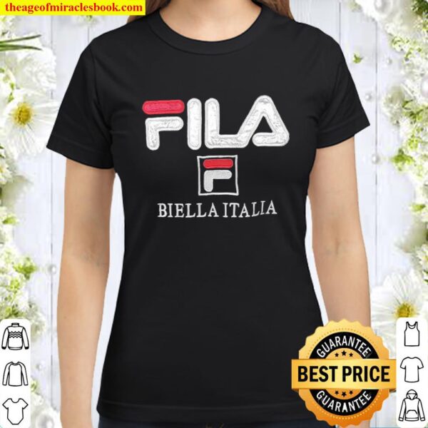 Vintage Fila Biella Italia Bjorg Spell Out Classic Women T-Shirt
