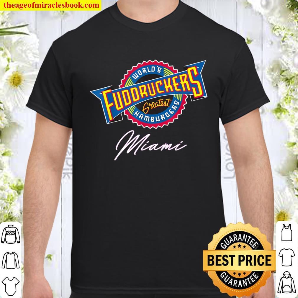Vintage Fuddruckers Miami hamburger Foodies T-Shirt