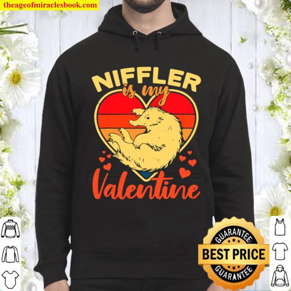 Vintage Heart Niffler Is My Valentine Gifts Hoodie