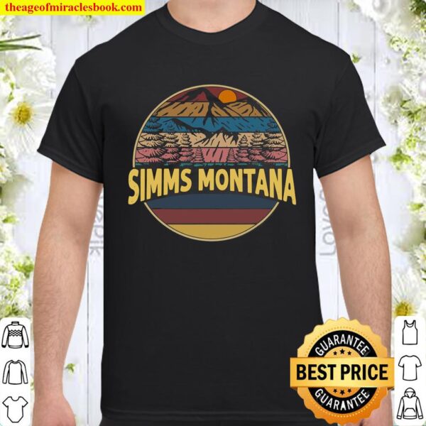 Vintage Simms, Montana Mountain Hiking Souvenir Gift Shirt