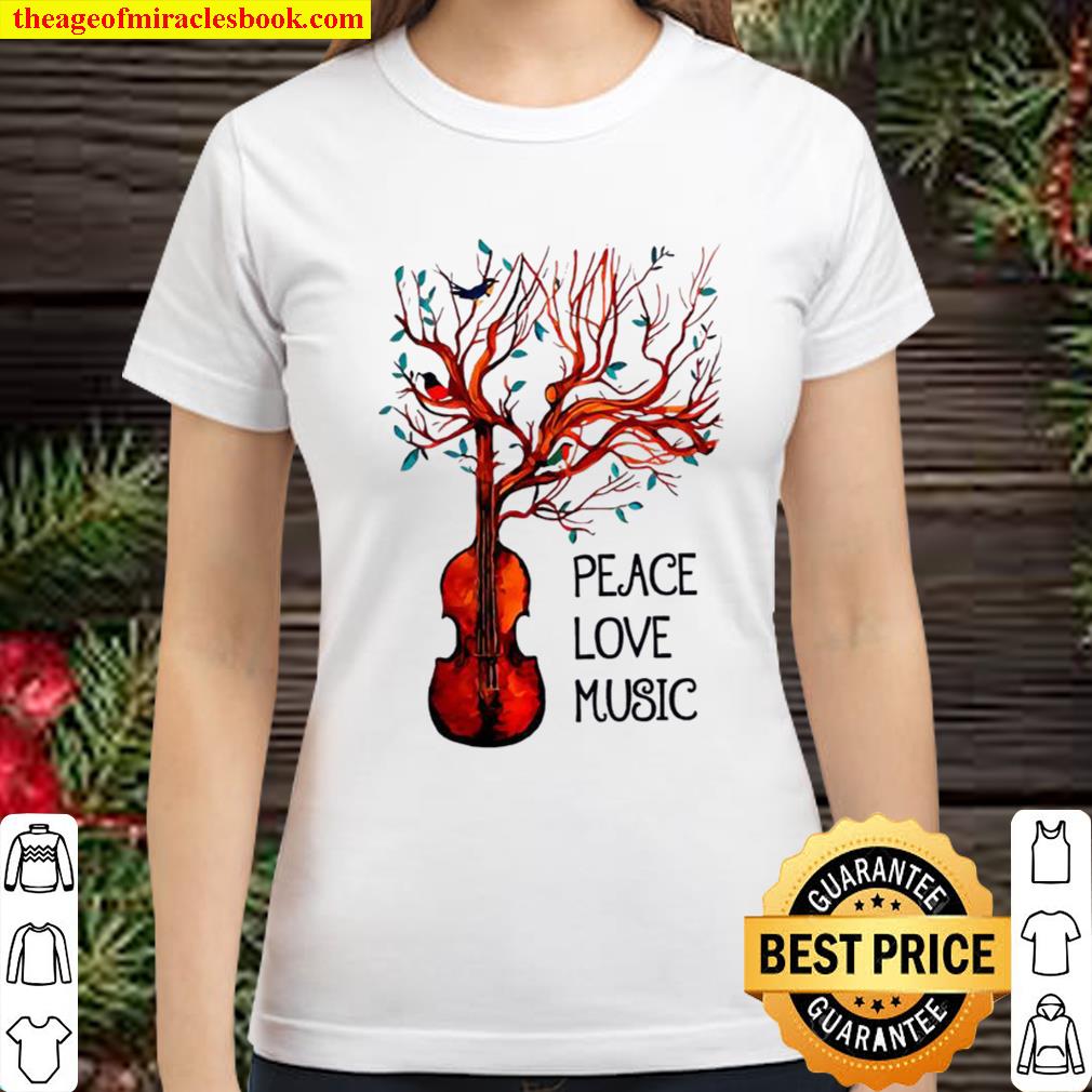 Viola - Peace And Love Music Classic Women T-Shirt