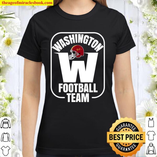 Washington Football DC Sports Team Novelty Gift Classic Women T-Shirt
