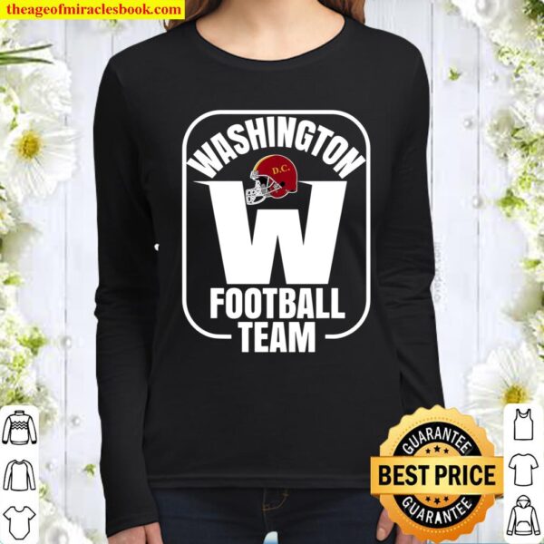 Washington Football DC Sports Team Novelty Gift Women Long Sleeved