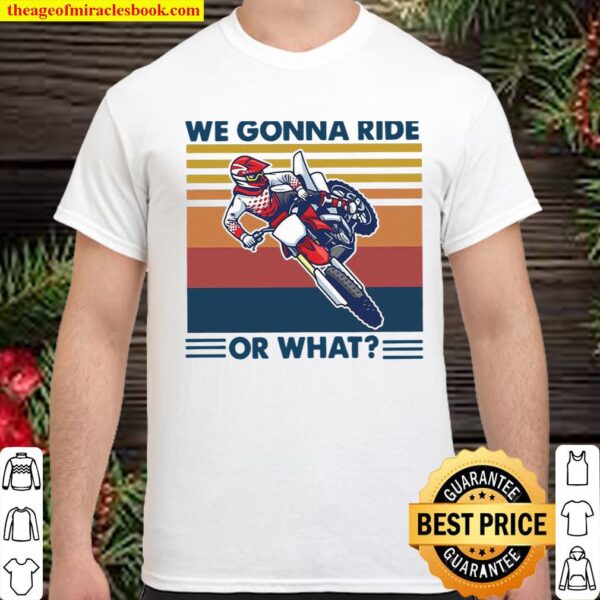 We Gonna Ride Or What Vintage Shirt