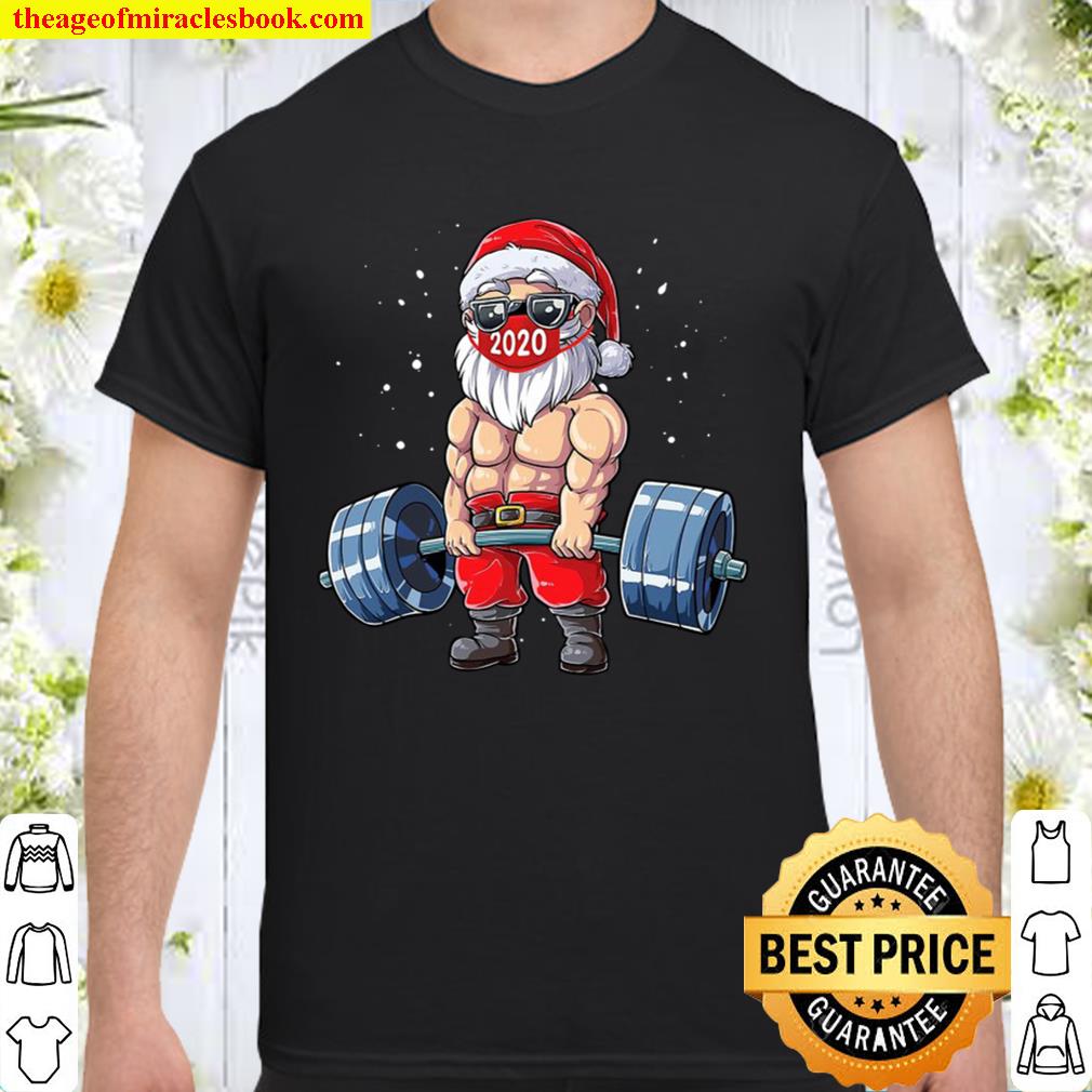 Weight Lifting Santa Christmas 2020 Just One More I Promise 2020 Shirt, Hoodie, Long Sleeved, SweatShirt