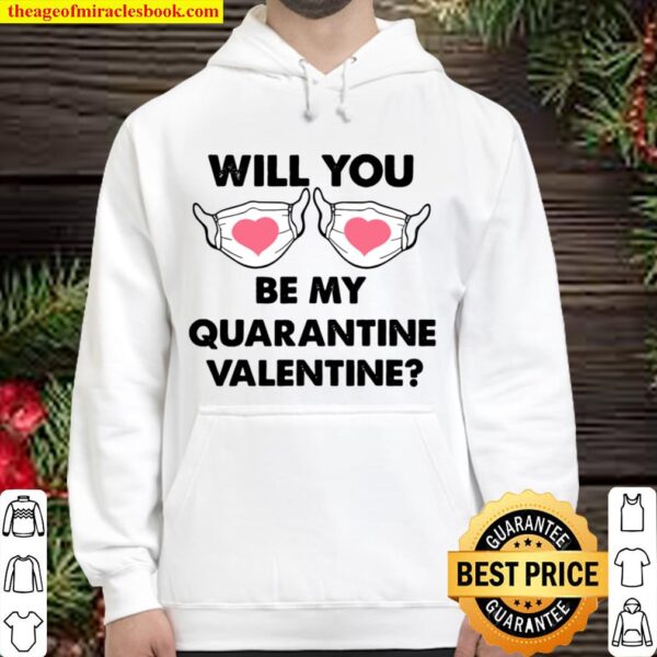 Will You Be My Quarantine Valentine Vintage Couple Matching Hoodie