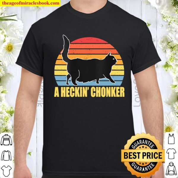 Womens A Heckin Chonker Chonk Fat Cats Meme Gifts for Women Men V-Neck Shirt