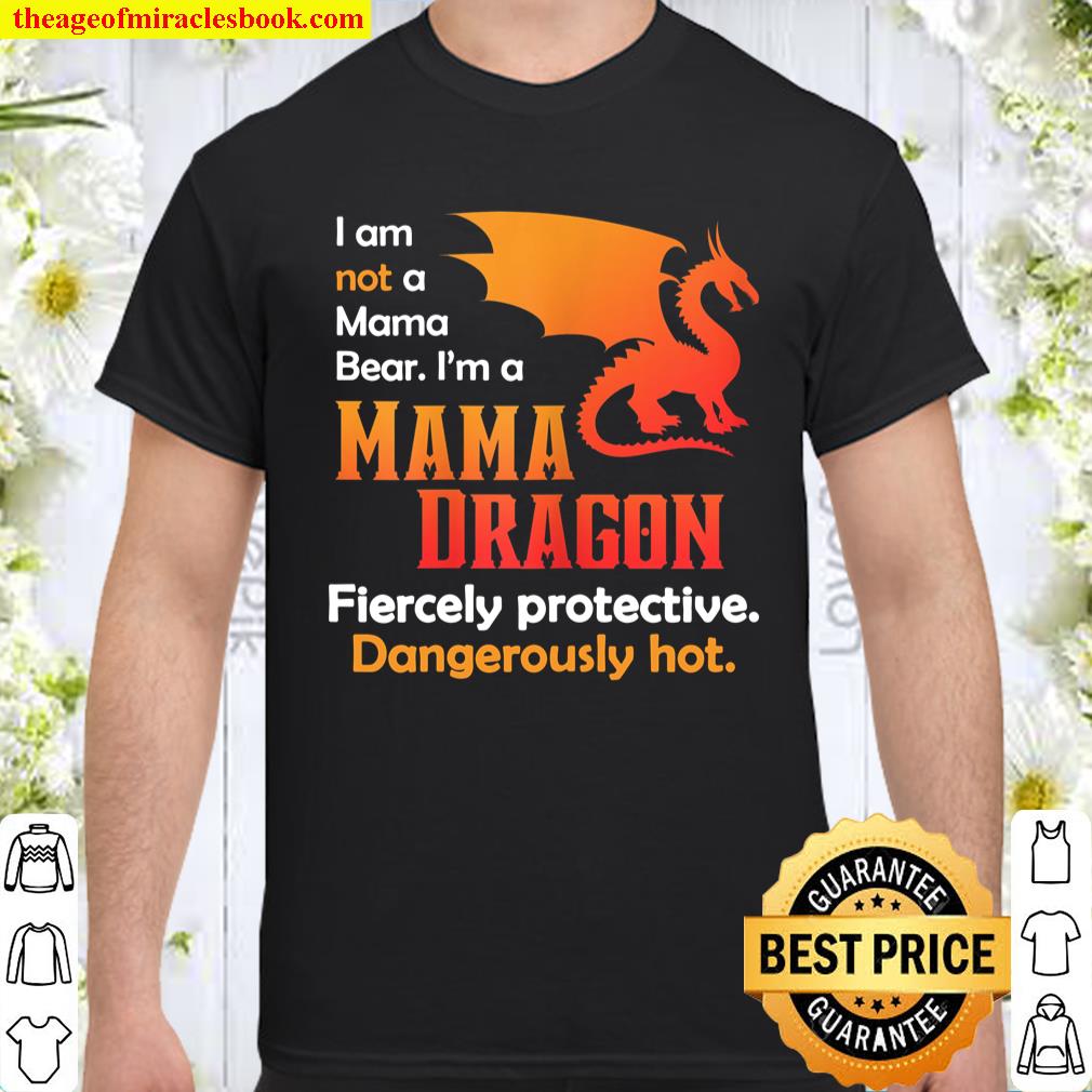 Womens Funny Gifts for Wife  Not A Mama Bear  Hot Mama Dragon T-Shirt