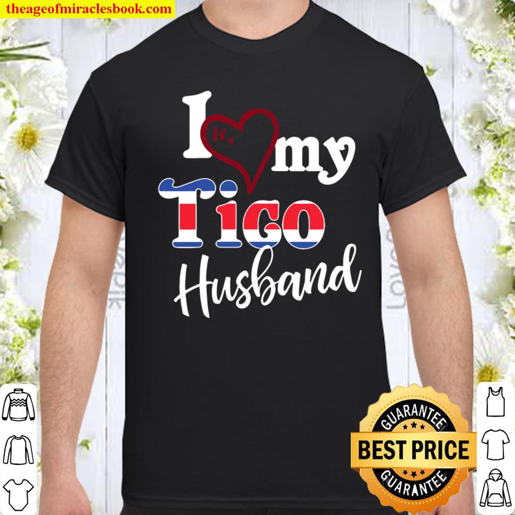 Womens I Love My Tico Husband Camiseta De Costa Rica shirt