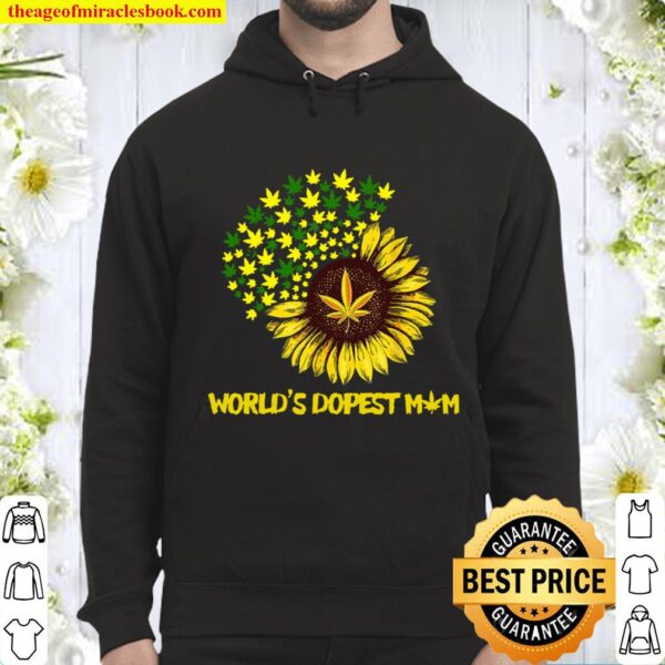 Worlds Dopest Mom Sunflower Weed Hoodie