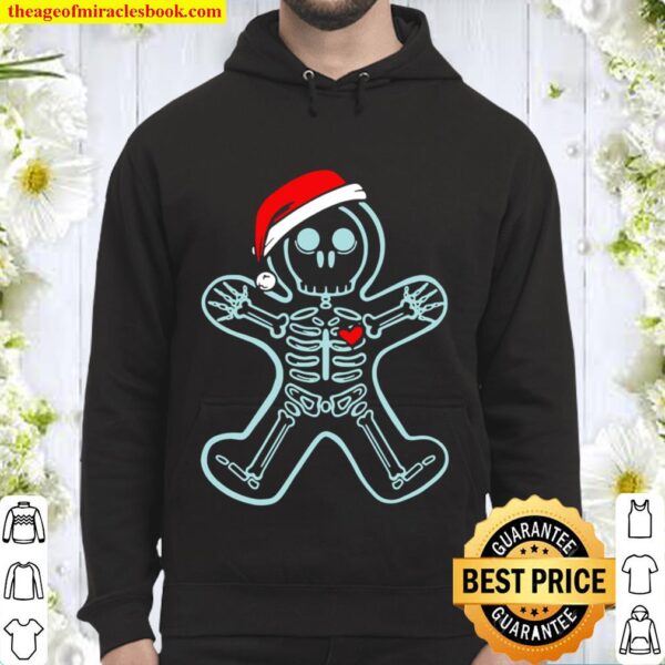 Xray Gingerbread Man Skeleton Christmas Hoodie
