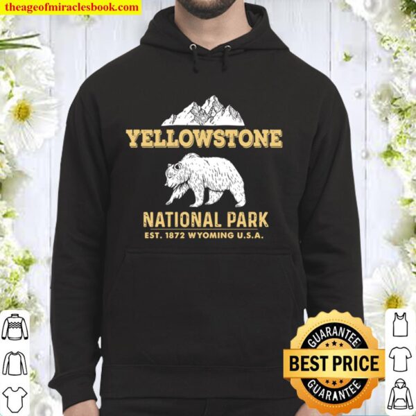 Yellowstone National Park Wyoming Grizzly Bear Sweatshirt-ah my shirt Hoodie