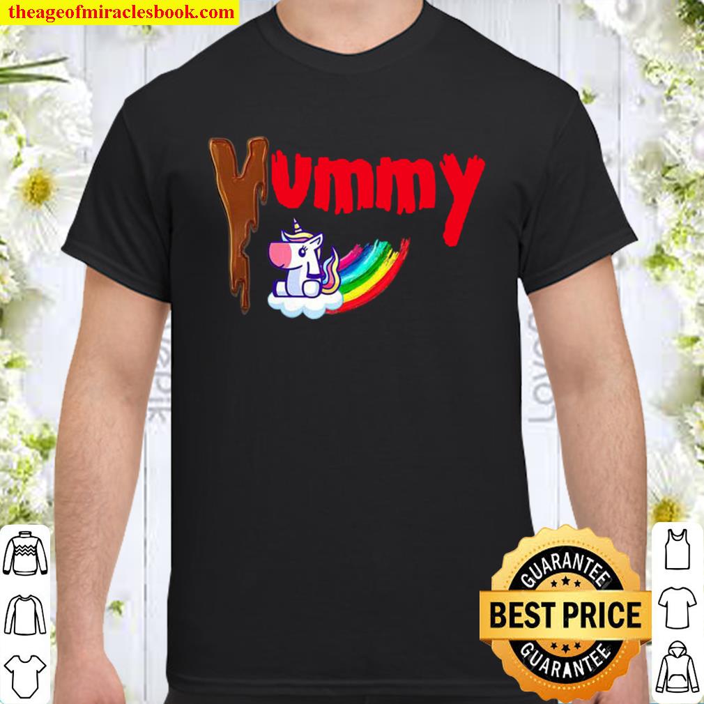 Yummy Chocolate Unicorn licking Chocolate Unicorn Rainbow 2020 Shirt, Hoodie, Long Sleeved, SweatShirt