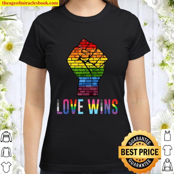 love wins Classic Women T-Shirt