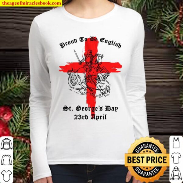 st george_s day star sign Women Long Sleeved