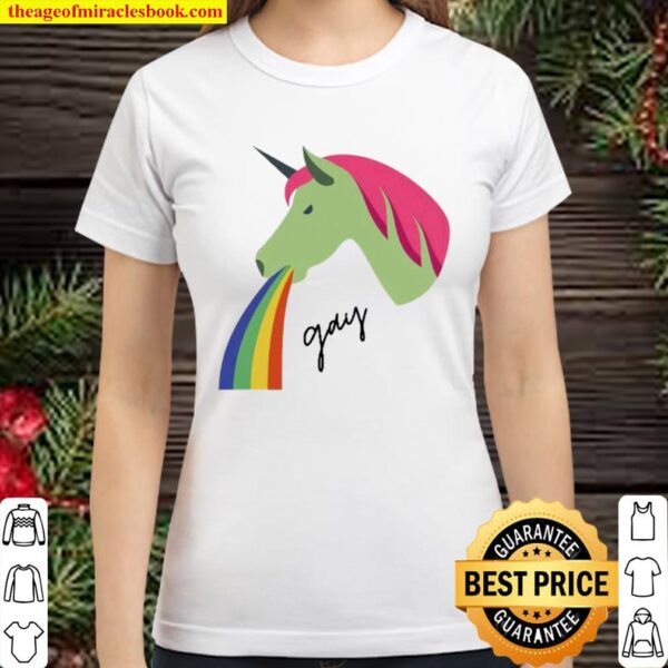 unicorn gay Classic Women T-Shirt