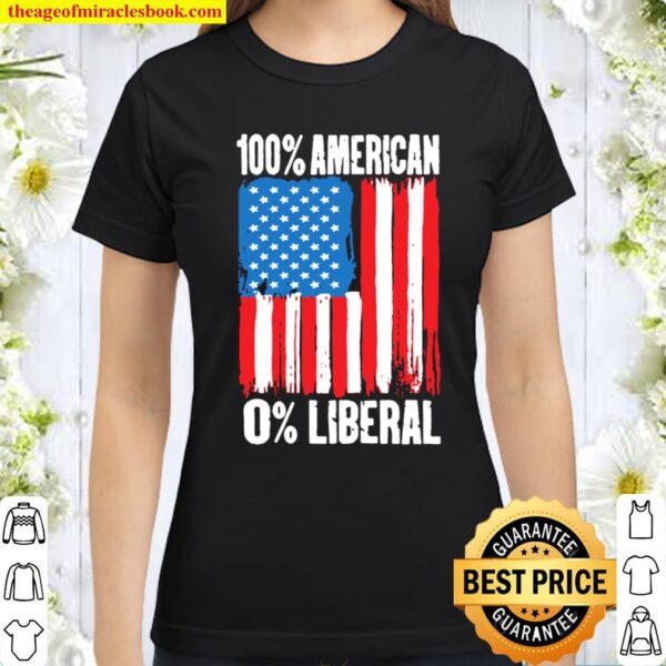 2021 0_ Liberal – Zero Percent Liberal – Anti Liberal Classic Women T-Shirt