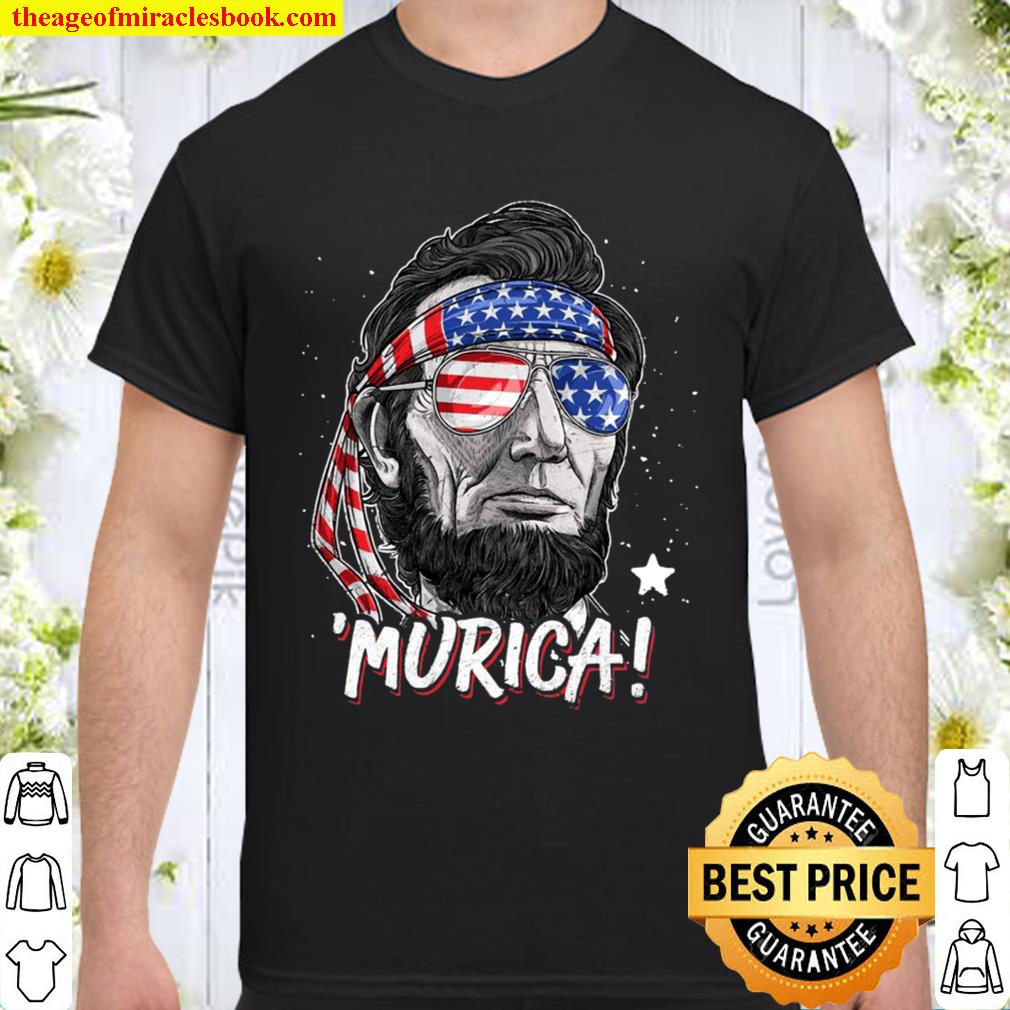 Abraham Lincoln 4Th Of July Murica Men Women American Flag limited Shirt, Hoodie, Long Sleeved, SweatShirt