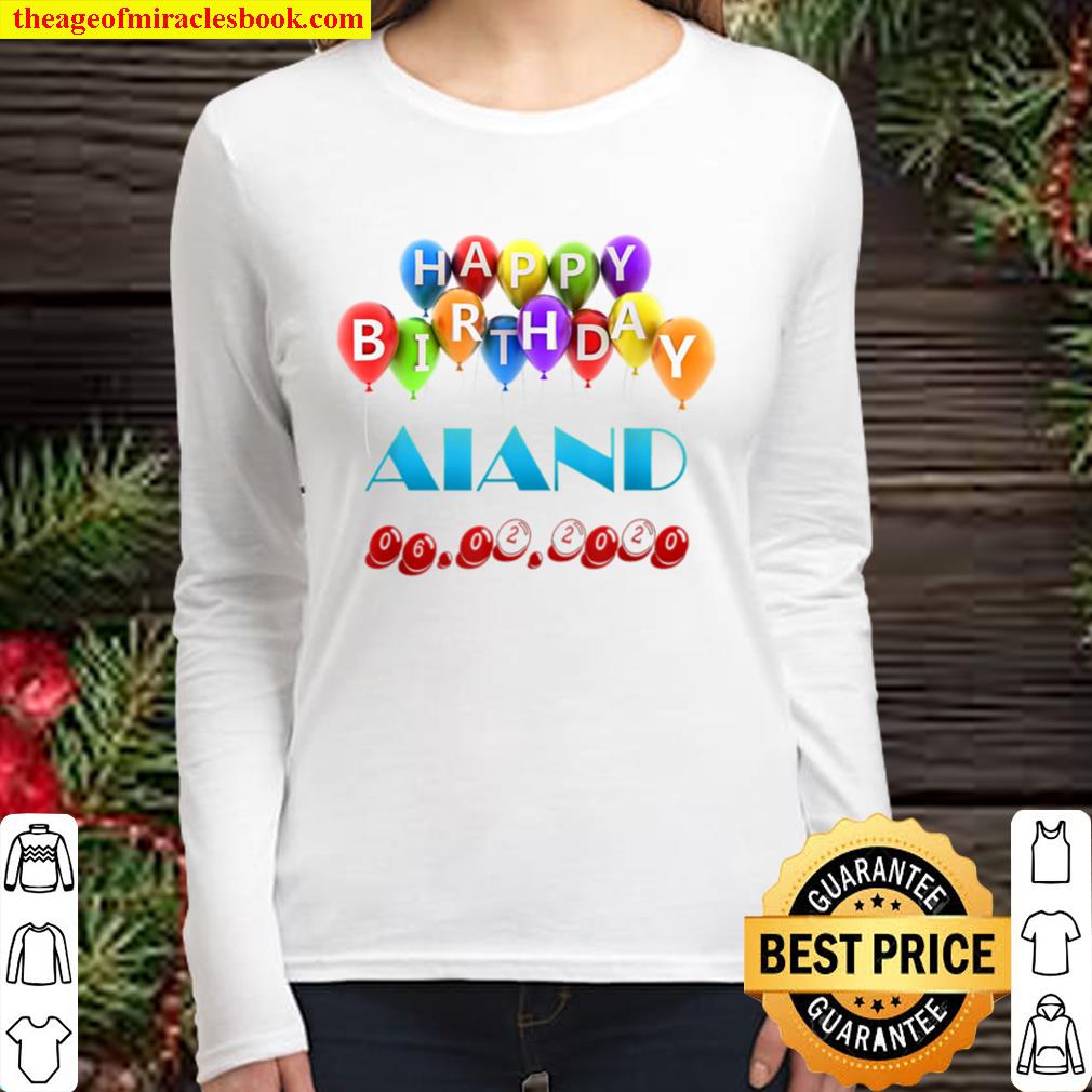 Aiand Happy Birthday Women Long Sleeved