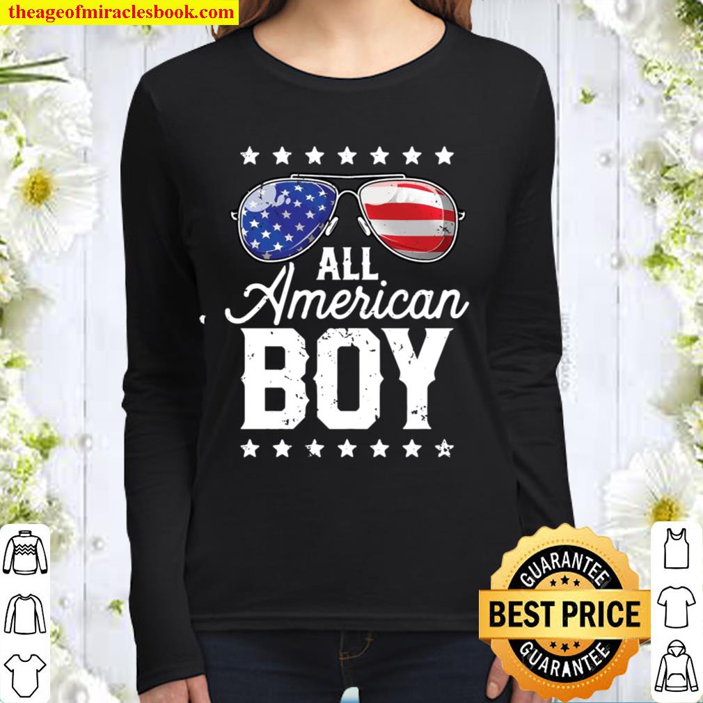 All American Boy 4Th Of July Family Matching Sunglasses Gift Women Long Sleeved