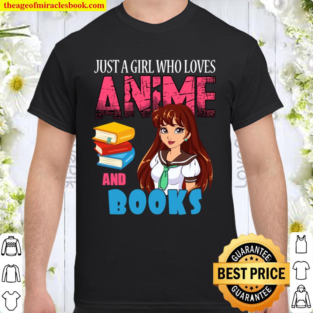 Anime Lover Librarian Just a Girl Who Loves Anime And Books Pullover hot Shirt, Hoodie, Long Sleeved, SweatShirt