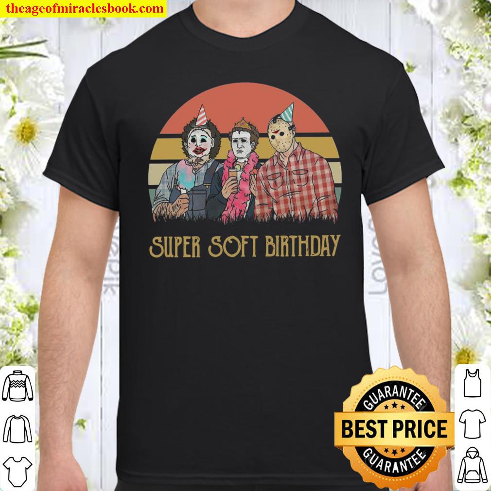Awesome Horror Movie Characters Super Soft Birthday Vintage Shirt