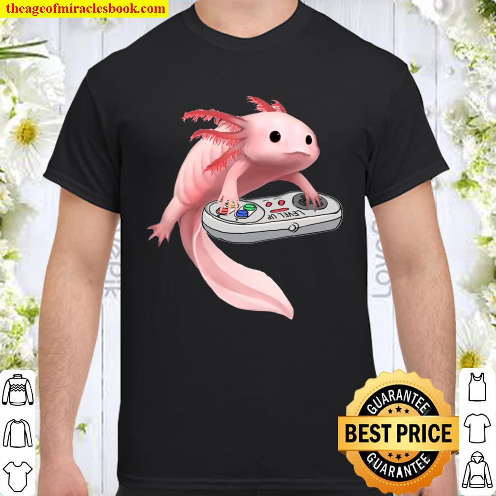 Axolotl Fish Playing Video Game White-Axolotl Lizard Gamers 2021 Shirt, Hoodie, Long Sleeved, SweatShirt