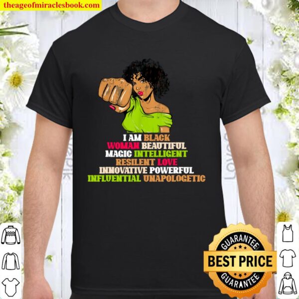 BHM Women Girls Gift Black History Month African American Shirt