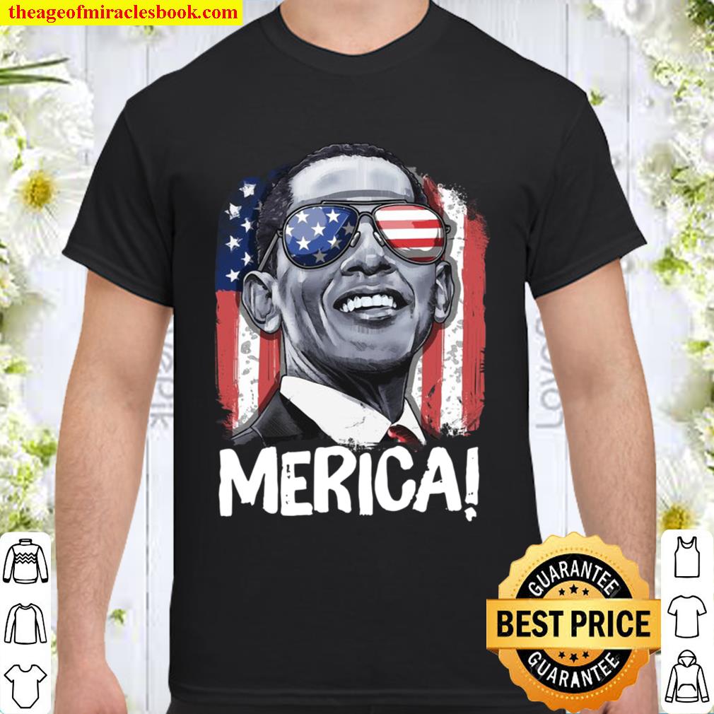 Barack Obama 4Th Of July Merica Men Women American Flag Gift limited Shirt, Hoodie, Long Sleeved, SweatShirt