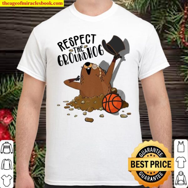 Basketball Groundhog Day Boys Men Cute Groundhog Basketball Premium Shirt