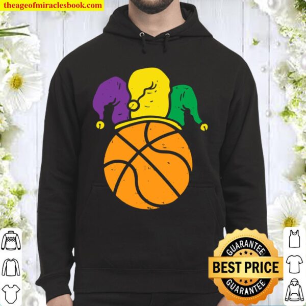 Basketball Jester Hat Mardi Gras Carnival Player Coach Gift Hoodie