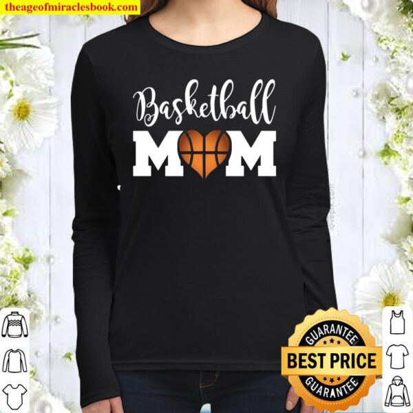 Basketball Mom Shirts For Women Love Bball Mother Women Long Sleeved