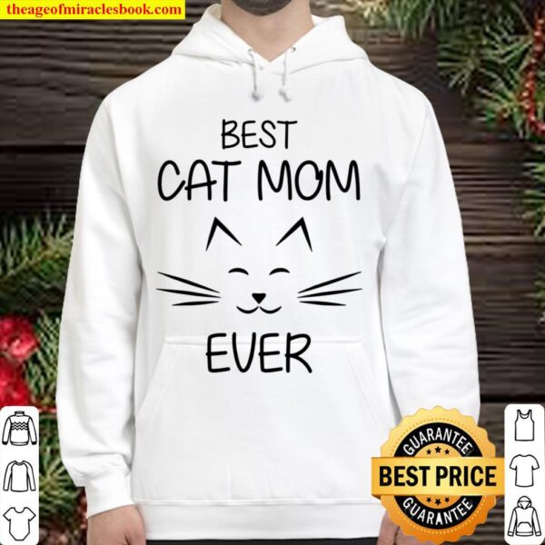 TooLoud Worlds Best Cat Mom Dark Hoodie Sweatshirt