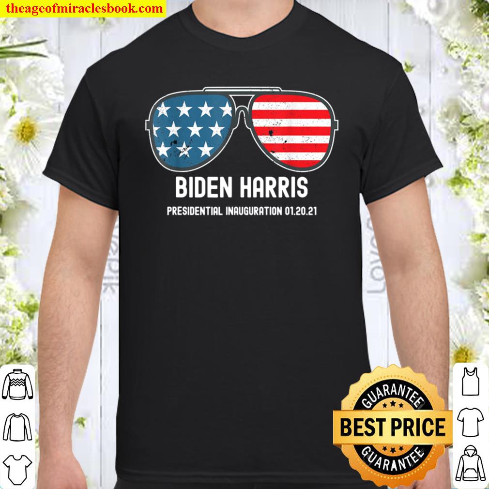 Biden Harris Sunglasses Distressed Flag Inauguration 2021 T-Shirt