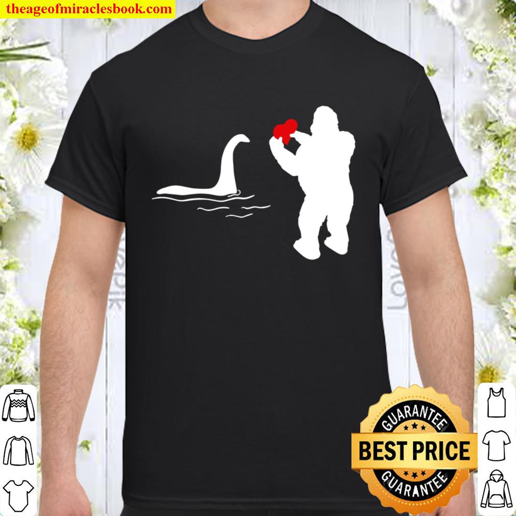 Bigfoot And Nessie Love – Valentine’s Day new Shirt, Hoodie, Long Sleeved, SweatShirt