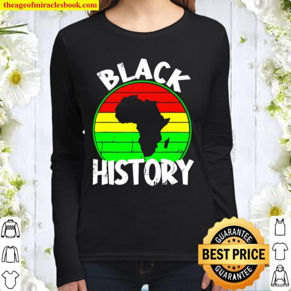 Black History Month Women Long Sleeved