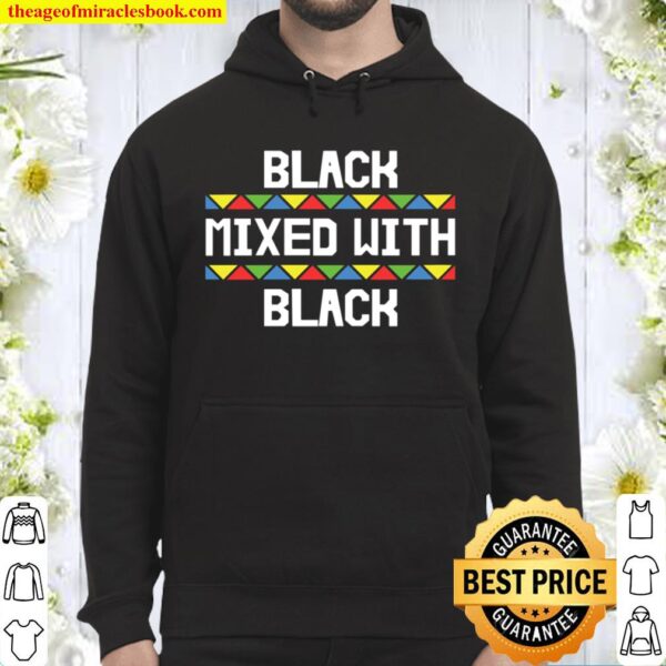 Black Mixed with Black With Colors Hoodie