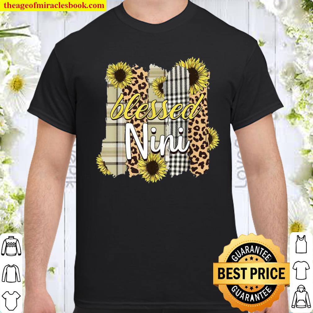 Blessed Nini Sunflower Leopard Shirt, hoodie, tank top, sweater